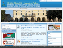 Tablet Screenshot of comune.gazzo.pd.it
